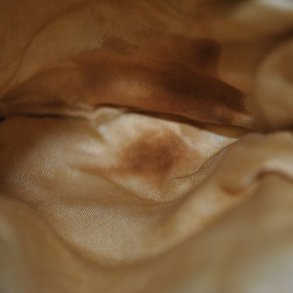 Vintage/Antique Beaded Satin Evening Purse with Unique Design - Picture 13 of 14